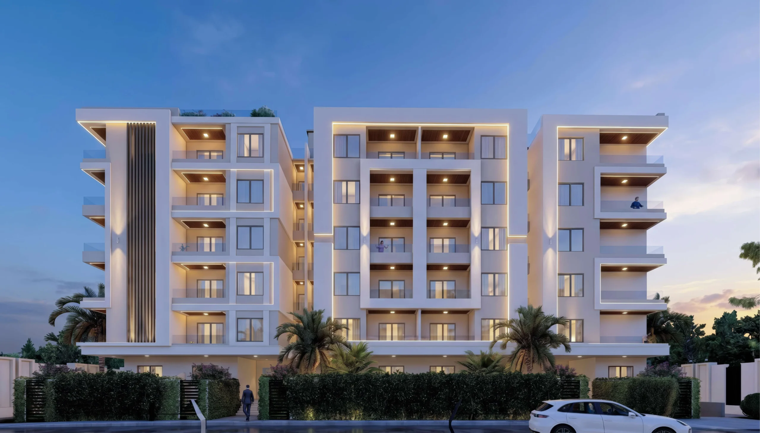 Architectural render of Riza 2 Compound in Sheikh Zayed