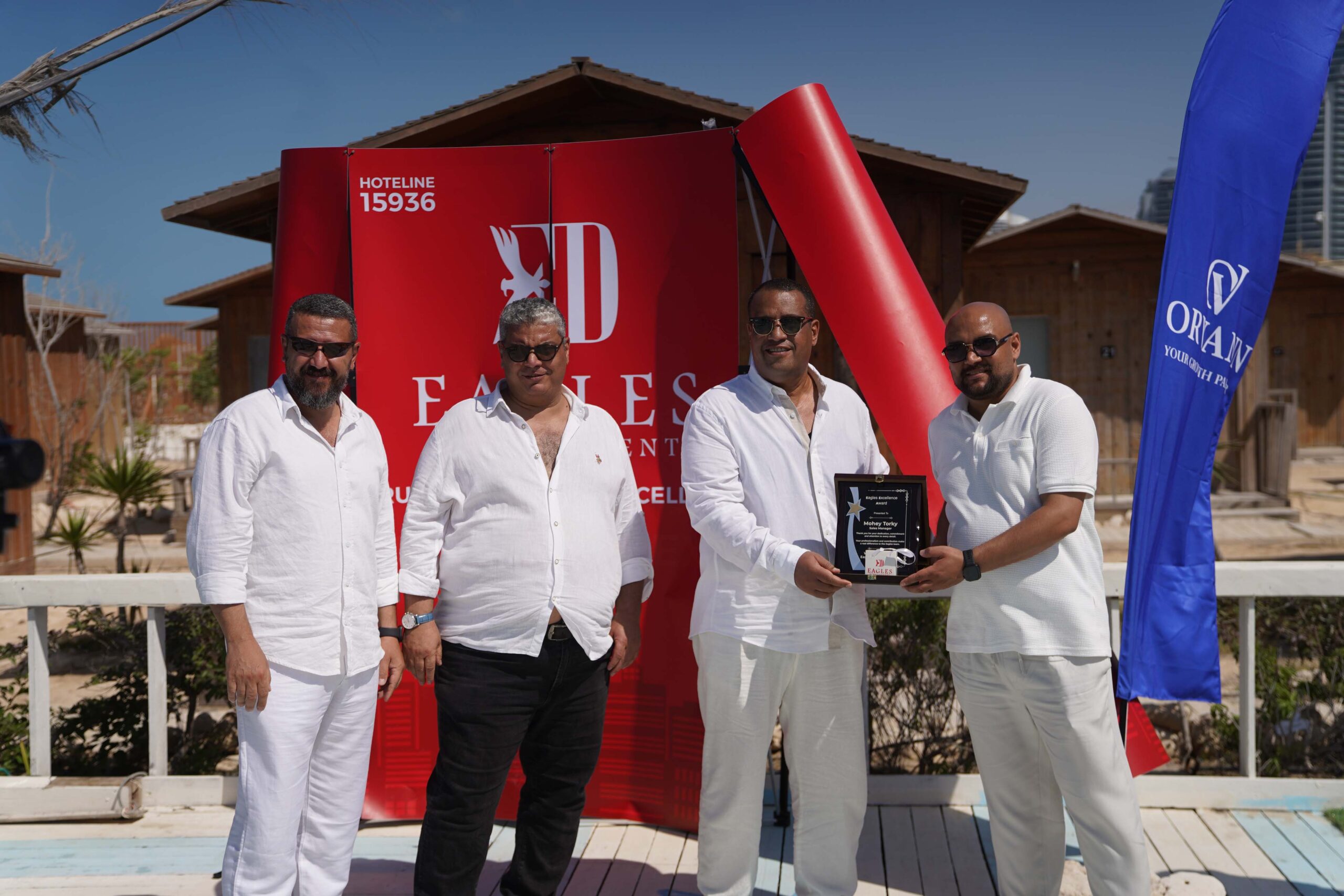 Eagles Developments team at Safy Bay, New Alamein City